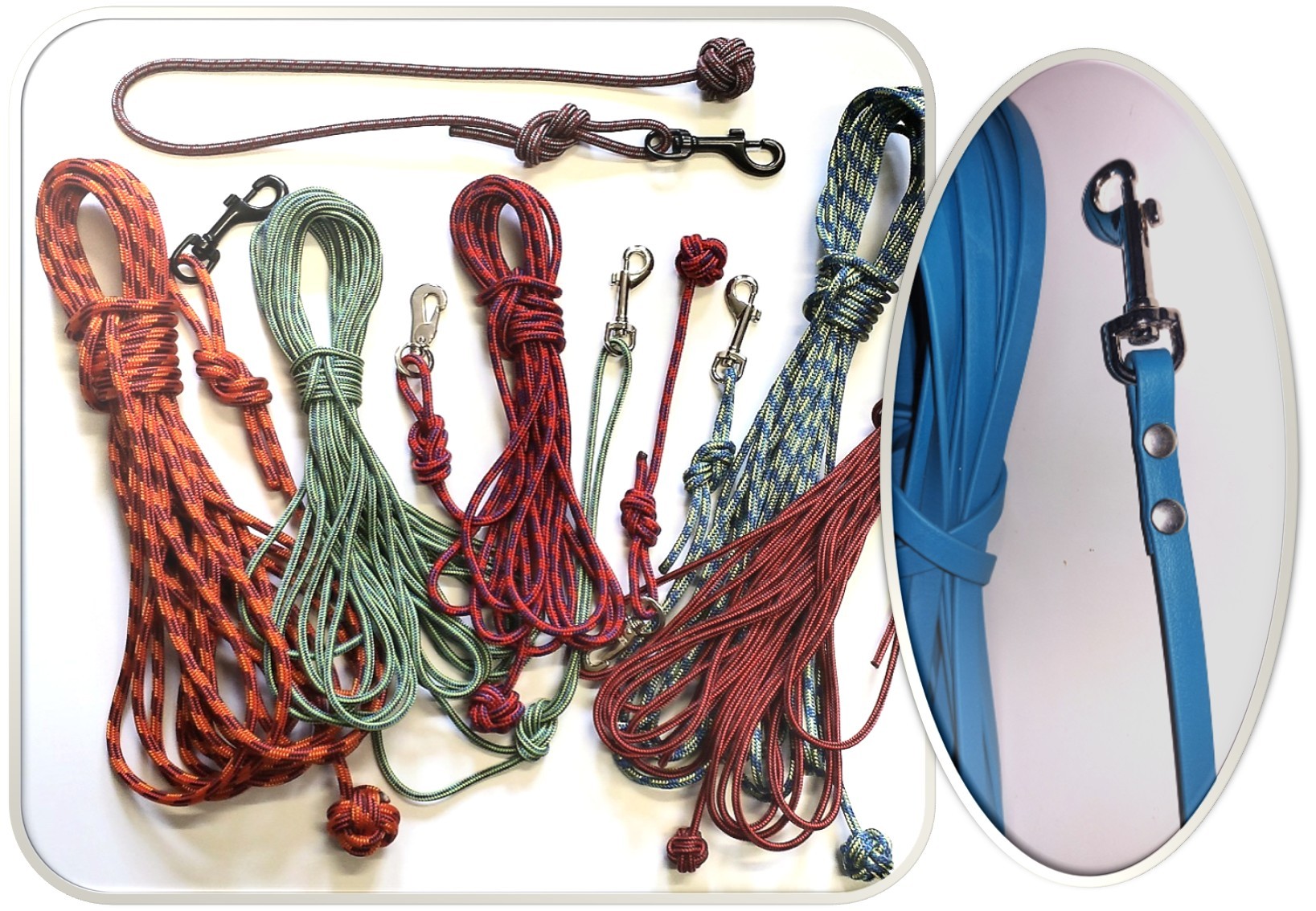 Schleppleine Fährtenleine Kurzführer Reepschnur Biothane