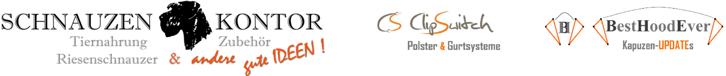 SCHNAUZEN-KONTOR | ClipSwitch Gurte & Polster | BestHoodEver KapuzenUPDATEs
