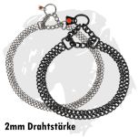 Sprenger-Kette Gliederhalsband 2-reihig mit Zugkette 2mm