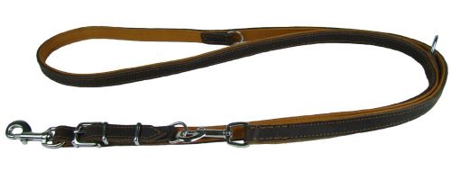 Lederleine verstellbar Hundeleine aus Leder